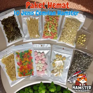 PAKET HEMAT 10 JENIS CEMILAN HAMSTER SUGAR GLIDER