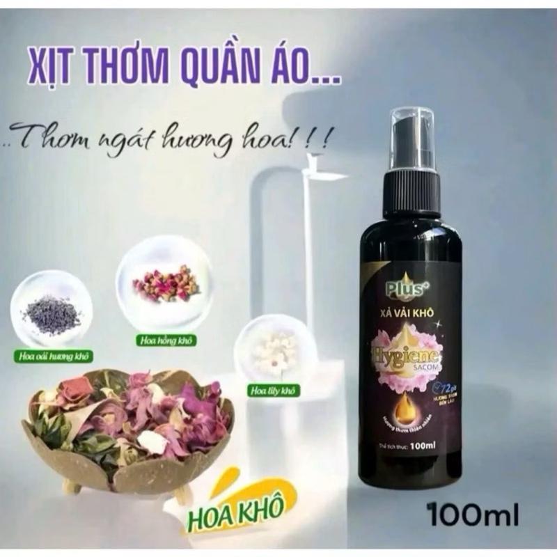 1 Chai Xịt Thơm Quần Áo Hygiene 100ML Làm Mềm Vải Khử Mùi Mồ Hôi - Xả Vải Khô - Xịt thơm vải