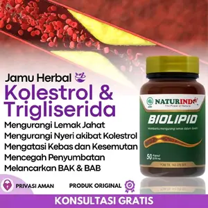 Obat Herbal BIOLIPID Naturindo ( Spesial Kolesterol)