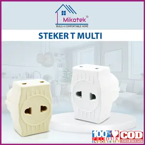Mikotek Steker T Multi Serbaguna / Colokan Listrik 3 Lubang MT-7899M