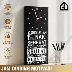 Jam Dinding Unik Solatlah Nak