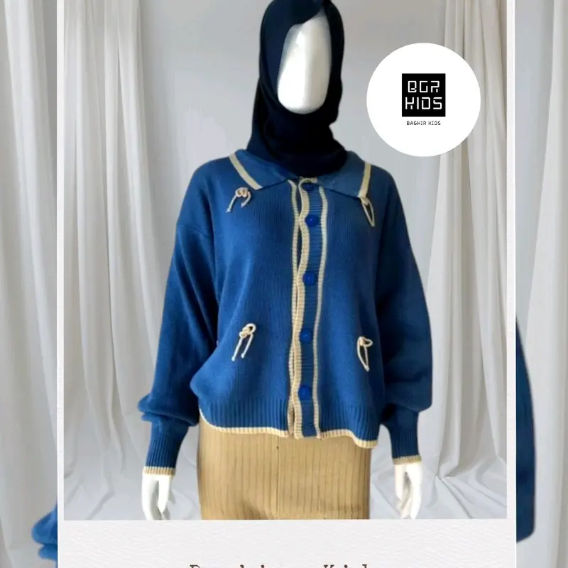 Keiko Cardigan Knit- Couple Ibu Anak Perempuan 1-10 Tahun Outer Kardigan Wanita Korean Stayle 5
