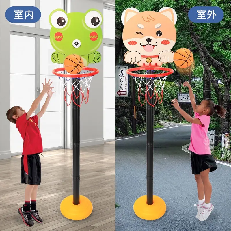 bronsis - Mainan Anak Ring Basket Basketball Karakter Animal - Tiang Bola Basket 3