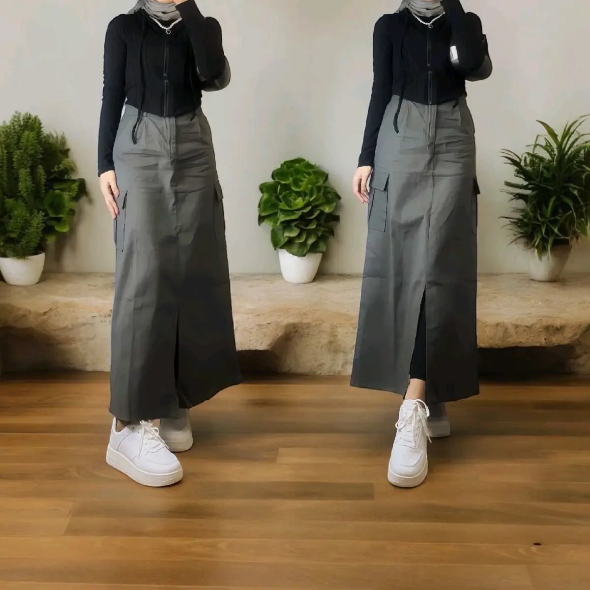 Rok Cargo Korean Style Premium Wanita Kekinian