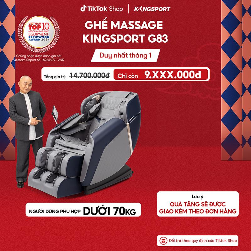 Miễn phí lắp đặt Ghế massage KINGSPORT G83 hệ thống con lăn hiện đại con lăn lòng bàn chân 3 cấp độ nhiệt hồng ngoại kép
