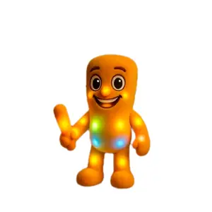 Boneka Tung Tung Sahur LED 40 cm Mainan Anak Koleksi Hadiah Termurah Bahan Premium Aman Silicone Desain Modern Viral