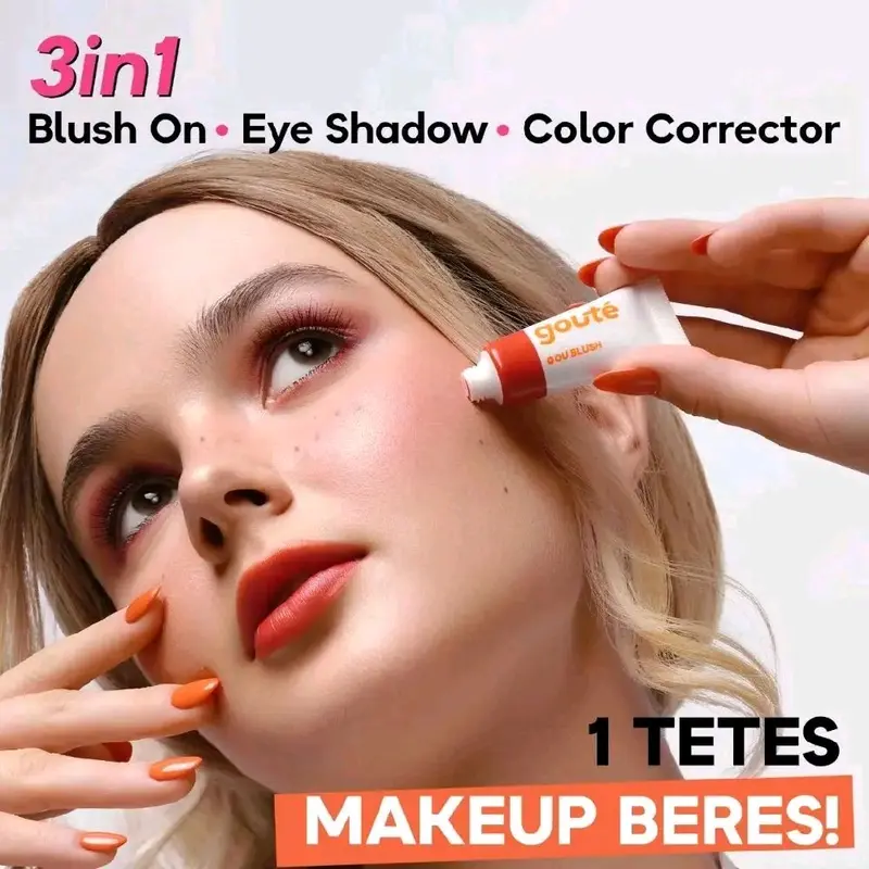 GOUTÉ Goublush All in one cream Blush, Eyeshadow, Corrector & Lip Creamy 3