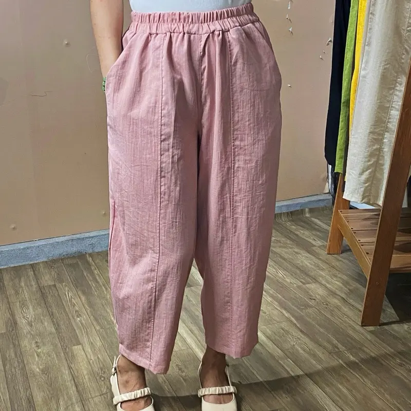 (Q8) Shu clothes - Quần baggy đũi xước nữ mềm mát, nhẹ nhàng dành cho mọi lứa tuổi size 40 - 80kg