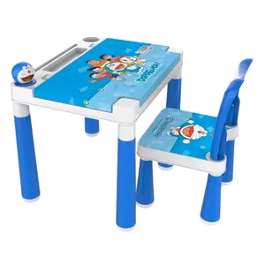 Kursi Anak Karakter Printing Naiba Isi 1 Set Meja dan Kursi 1251 Bangku Anak TK - Furniture Plastik