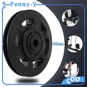 95mm Roda Katrol Bearing Roda Tali Sling Roda Kabel Peralatan Gym Bahan Nilon Untuk Kabel Gym / Fitness
