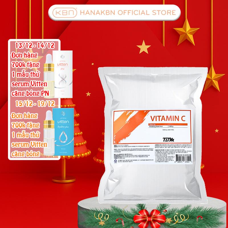  KHUYẾN MÃI  Bột Mặt Nạ Dẻo Vitamin C Sáng Da Mờ Thâm Mờ Sắc Tố TBM Hàn Quốc 1kg 
