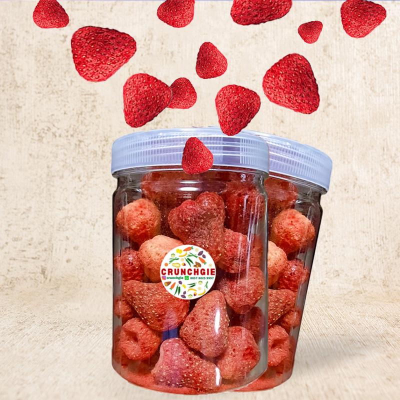 Buah Toples 800ml Crispy Snack Sayur | Keripik Buah | Buah Kering | Kripik Buah | Snack Buah | Cemilan Sehat | Keripik Strawberry | Freeze Dried Strawberry | Keripik Tin | Keripik Okra | Snack Sehat 0