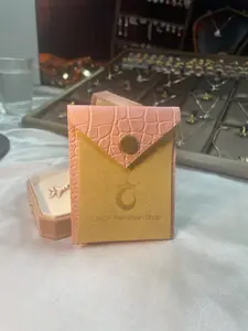 Omg Perhiasan.shop kantong Kulit Pu  Isian Kalung,Anting,Cincin