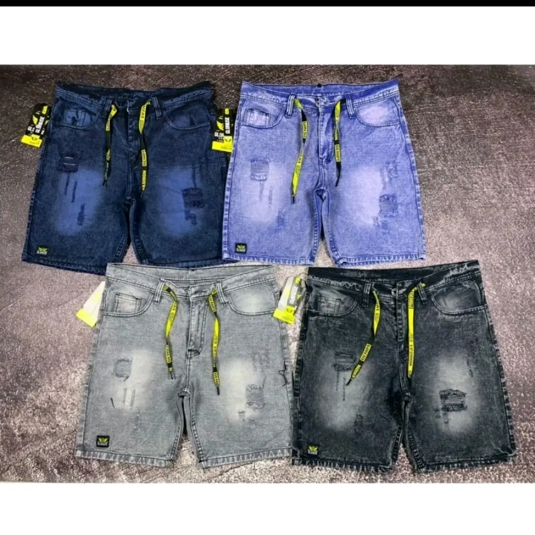 CELANA PENDEK JEANS SOBEK PRIA DISTRO PREMIUM DENIM SKINY