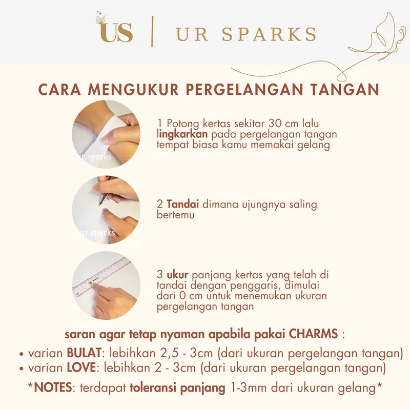 Ur.sparks • DIY Charms SILVER JUNTAI (Full Titanium) • DIY Beads atau Charms Anti Karat (Gelang dijual terpisah) Kotak 3