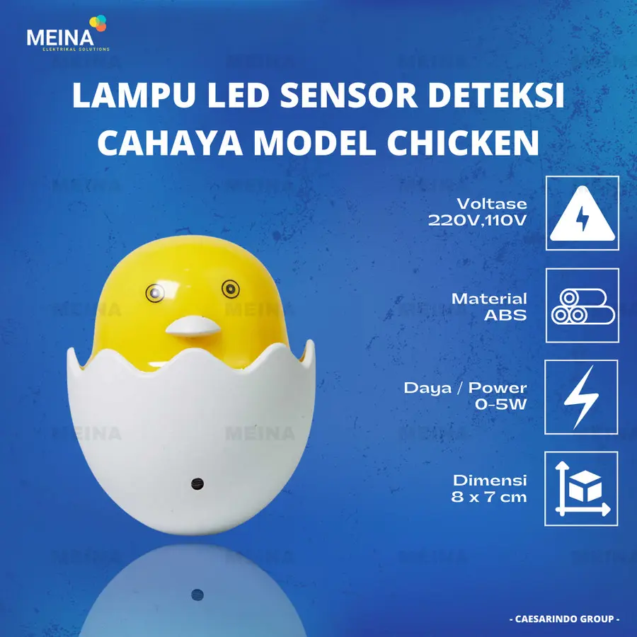 LAMPU HIAS KAMAR LEMARI LED SENSOR CAHAYA MODEL AYAM CHICKEN