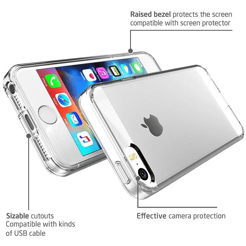 Case For iPhone SE 2020 2022 7 8 6 6S Plus 5S 5 SE TPU Silicone Clear Transparent Soft Case for APPLE iPhone 7 8 Plus Back Cover 8