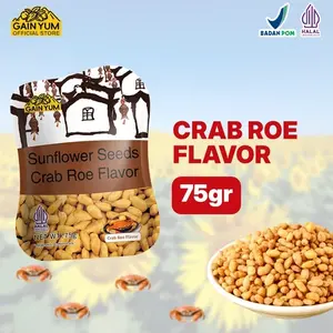 Camilan Kacang Sunflower Seeds Crab Roe Flavour Biji Kuaci Rasa Telur Kepiting