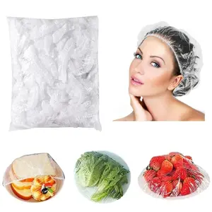 IKILO 10 pcs PLASTIK PENUTUP KEPALA Shower Cap Mandi Topi Pelindung Rambut Helm Serbaguna Buah Makanan