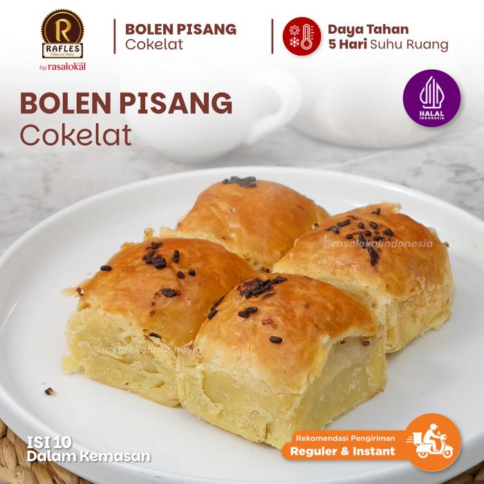 Gambar Rafles Bolen Talas Pisang Cokelat Rasalokal dari Official Bolu Susu Lembang Kota Bandung Tokopedia