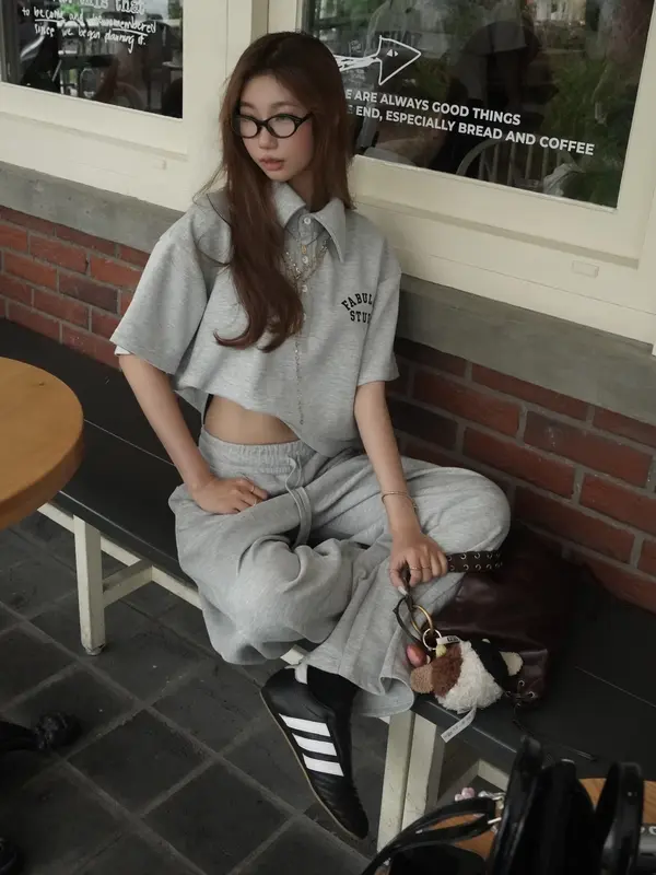 [ POLO NỈ ] Fabulous Studio polo tay ngắn - Polo nỉ 2 da - thêu chữ - không xù lông - không nhăn 3