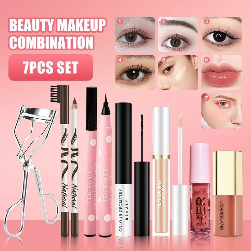 7PCS Makeup Set Eyebrow Eyeliner Pen Mascara Concealer Eyelash - TikTok ...
