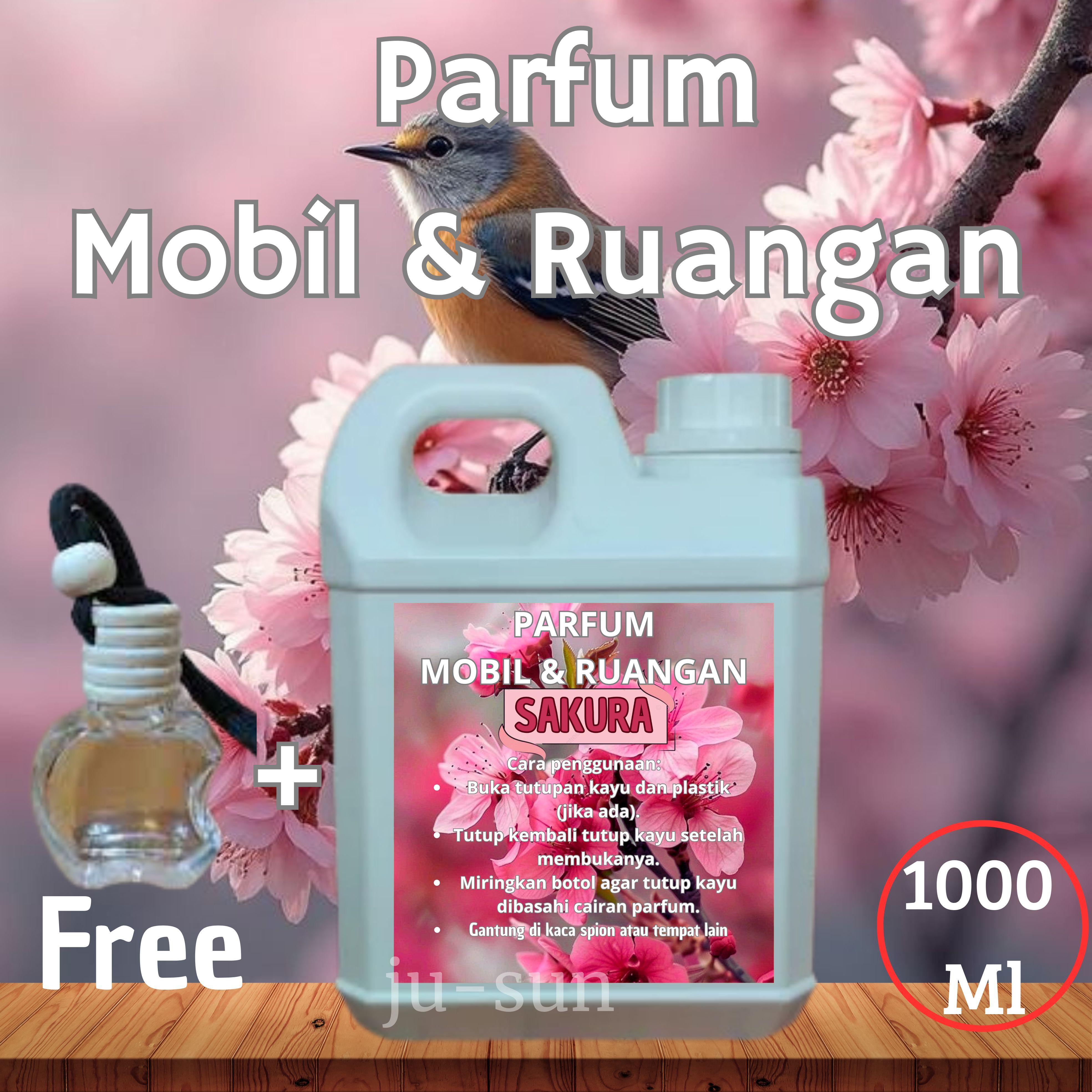 PARFUM CAR & ROOM REFIL PARFUM MOBIL SAKURA 1 LITER FREE BOTOL APEL AROMA BEST SELLER
