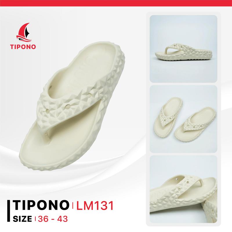  TIPONO Dép Xỏ Ngón Thời Trang EVA LM131 Bền Nhẹ Dễ Vệ Sinh Chống Trượt Unisex Size 36-45 Siêu Nhẹ Siêu Êm Thoáng Khí 
