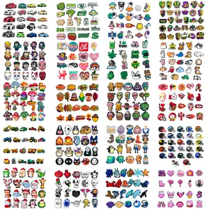 33set Cute Cartoon Shoe Charms for Croc Sandal PVC Accessories Fit