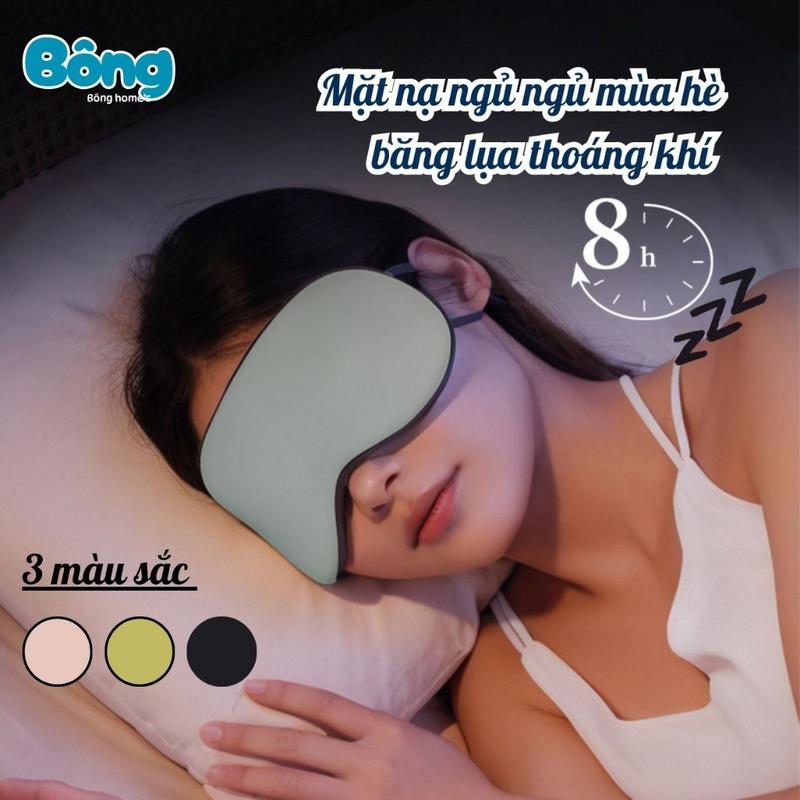 Bịt Mắt Ngủ 360 Độ Cao Cấp - Miếng Che Mắt Ngủ Ngon Không Áp Lực, Chống Chói Tuyệt Đối