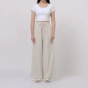 DEEPNY - Easy Pants | Celana Linen Wanita  Loose Panjang