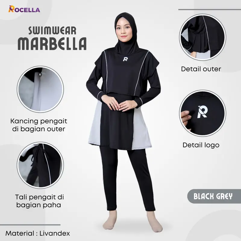 NEW LAUNCHING ROCELLA SWIMWEAR MARBELLA, BAJU RENANG MUSLIMAH 4