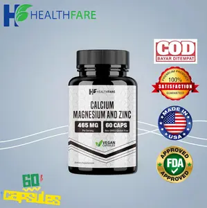 Calcium magnesium zinc Spesial Ramadan, strengthen bones and teeth, boost energy. 60 capsules per pack.