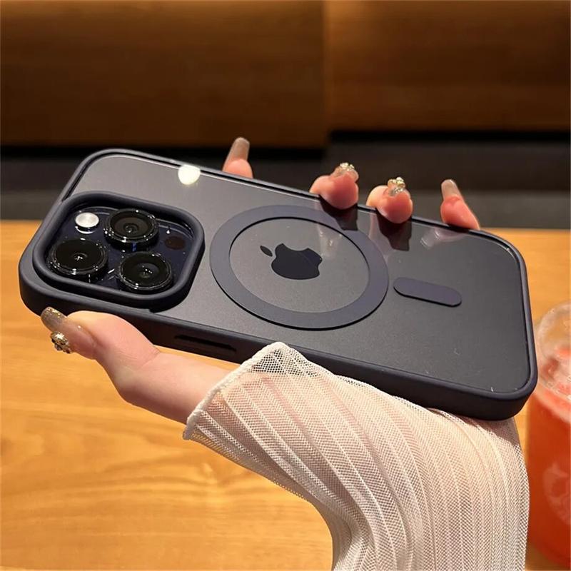 Product Introduction of Luxury Magnetic Wireless Charge For Magsafe Case for iPhone 15 14 Plus 13 12 11 Pro Max Shockproof Soft Transparent Bumper Cover 0