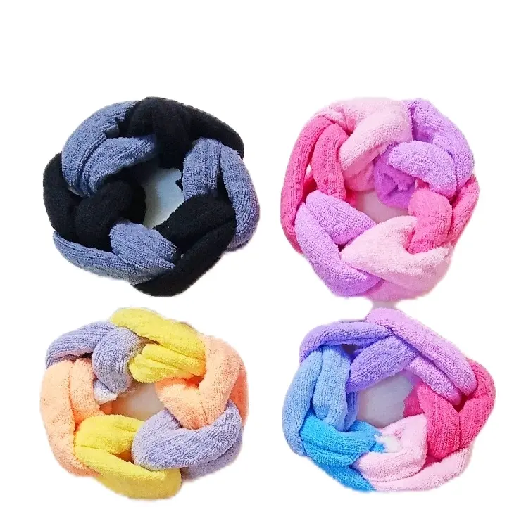 Ikat Rambut Kepang Lilit 6 Multiwarna Elegant Asoris Wanita Terlaris Scrunchies Kuncir