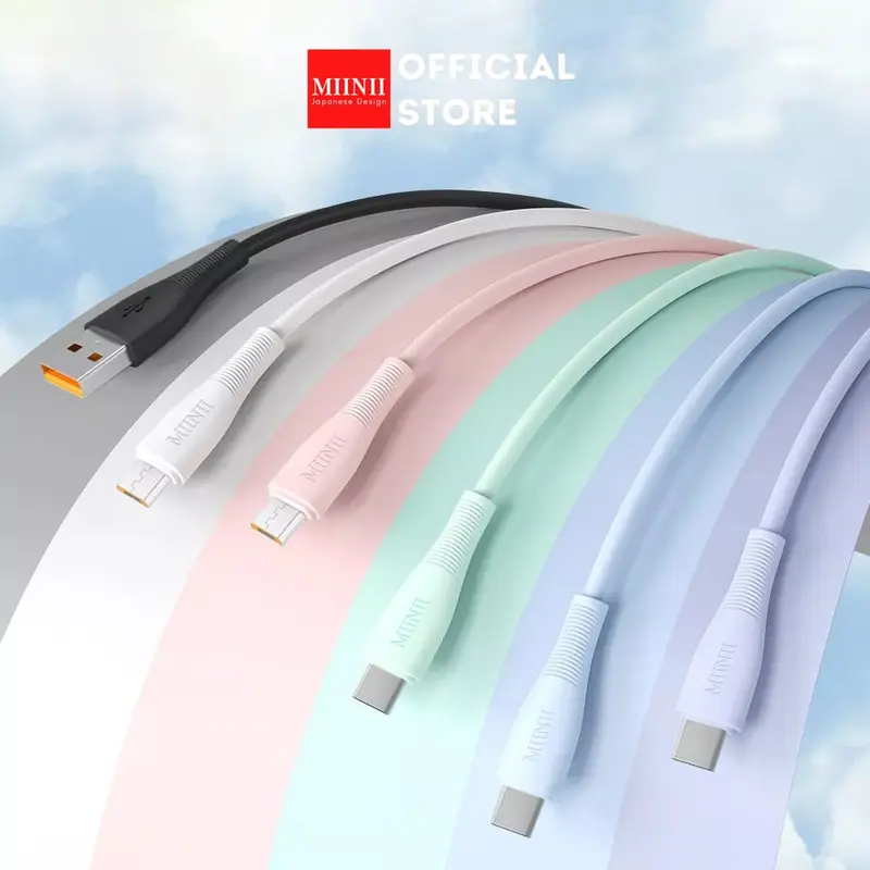 MIINII Kabel data KM-11 Macaron Quick Charge 3A Micro / Type-C Fast Charging 0