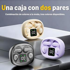 paquete de 2 pares auriculares inalámbricos bluetooth,auriculares inalámbricos intrauditivos ultradelgados,resistentes al agua,set para dormir y hacer deporte,doble reducción de ruido modos de,diseño mini y de mango corto, auriculares para gaming de baja