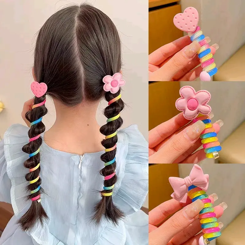 Aksesoris Rambut Anak Import Karet Ulir lucu cantik Fashion HARGA UNTUK 1PC Perempuan 0