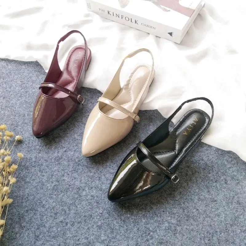 ALIYA - RENATA Sandal Flat Mules Wanita 4