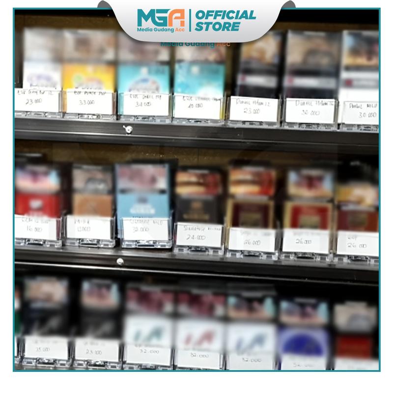 Pusher Akrilik Display 6 Set untuk Rak Produk Minimarket 5