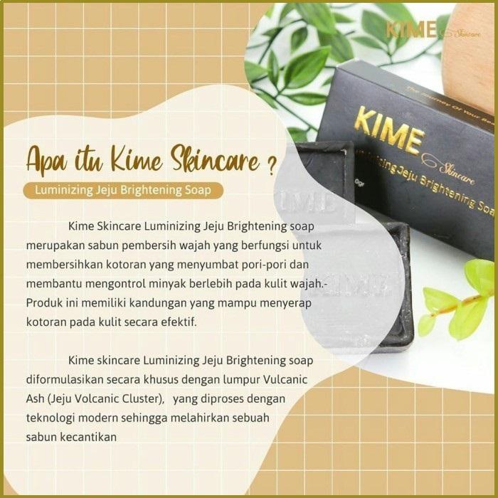 Sabun Kime Skincare Dengan Jeju Vulkanik Korea Facial Wash Mencerahkan Mengecilkan Poripori Menyamarkan Flek Hitam Dan Keriput Muka Membersihkan Kotoran Komedo Wajah 2