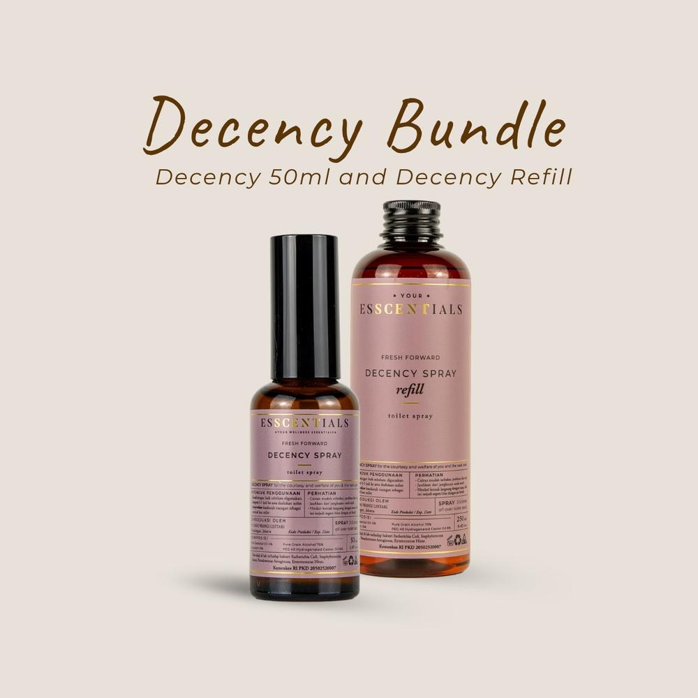 Your Esscentials - BUNDLE Decency Fresh Forward (Decency Spray Fresh Forward 50ml + Refill Decency Spray Fresh Forward 250ml)
