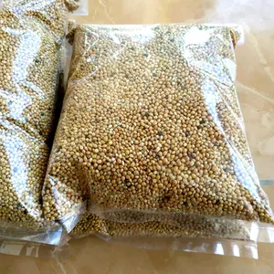 Milet kuning kemasan repack 1kg merk popay pakan burung perkutut lovebird