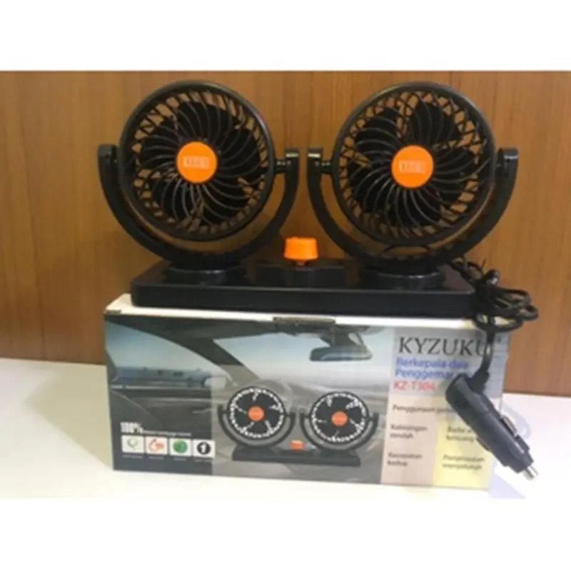 kyzuku KZ-T304 24V DC + swing kipas mobil double fan double blower 2