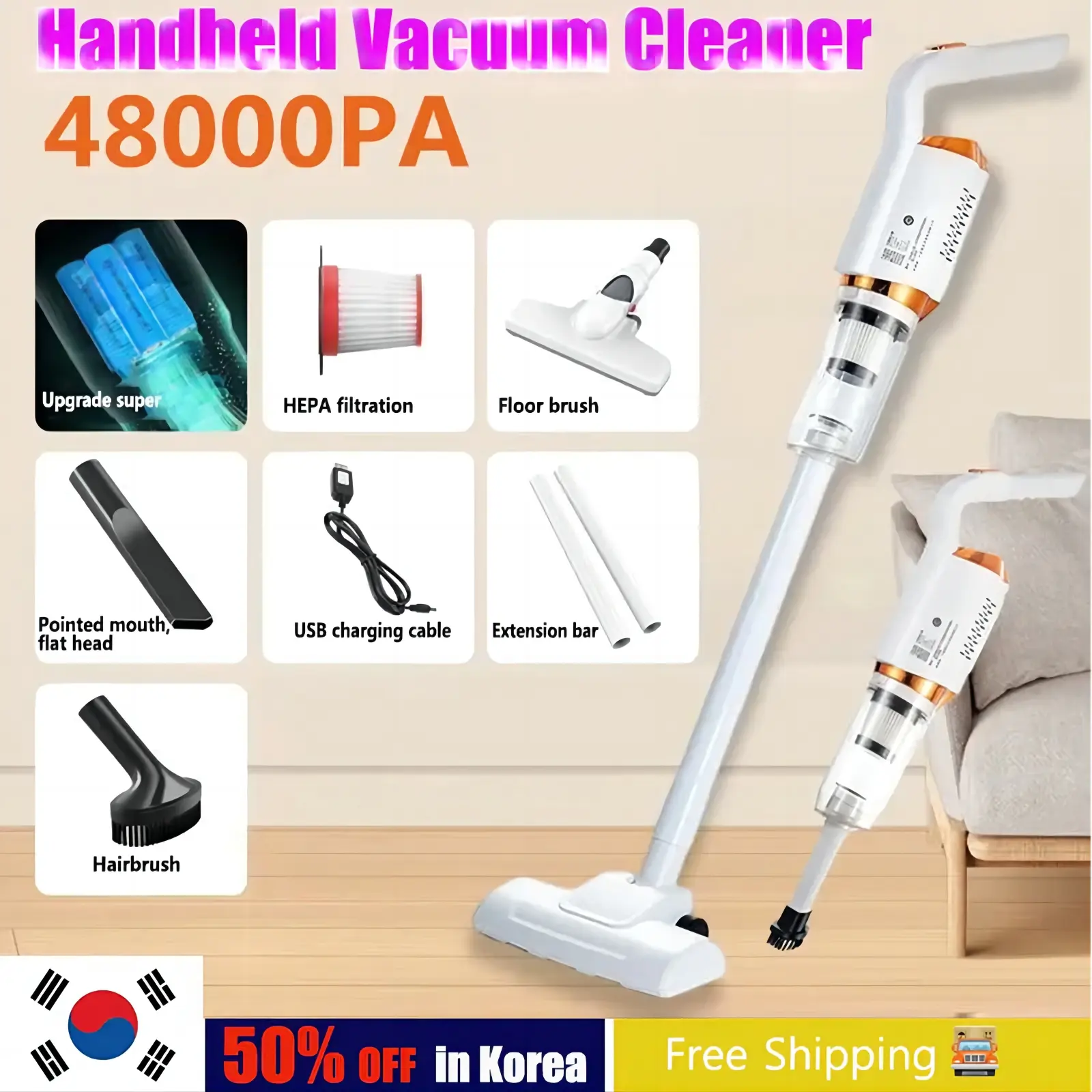 Vacuum Cleaner 8500pa Handheld Wireless Vacuum Cleaner Household CarPortable Dual Purpose Mop Vacuum Cleaner Sweeper handheld vacuum handheld vacuumcleaner