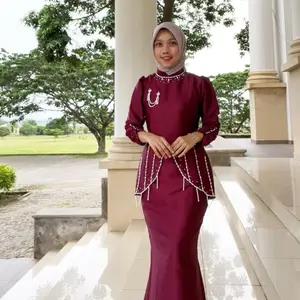 Adiva Dress kondangan payet mutiara Gamis Pesta