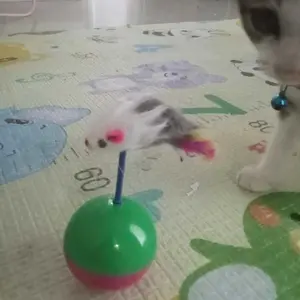 MAINAN KUCING BOLA KARET TIKUS GOYANG KUCING ANJING RATTLE PET TOYS