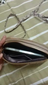 Product Review of Trend fesyen serba guna jahitan blok warna baharu berzip dua silang badan wanita dompet syiling bahu tunggal beg sandang from N**2 1