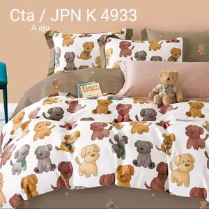 sprei anak cowok set bedcover katun jepang gold 120x200