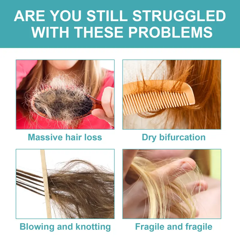 Semprotan Pelurus Rambut Pengoreksi Protein, Menghindari Peregangan, Tahan Lama untuk Penataan, Menghaluskan Rambut Kering dan Memperbaiki Rambut Bercabang yang Rusak 7